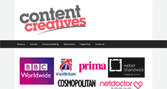 Desktop Screenshot of content-creatives.co.uk